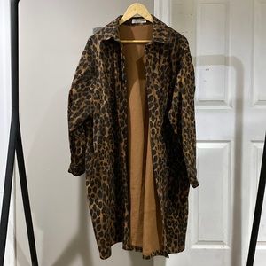 Red Sky Chore coat in leopard print